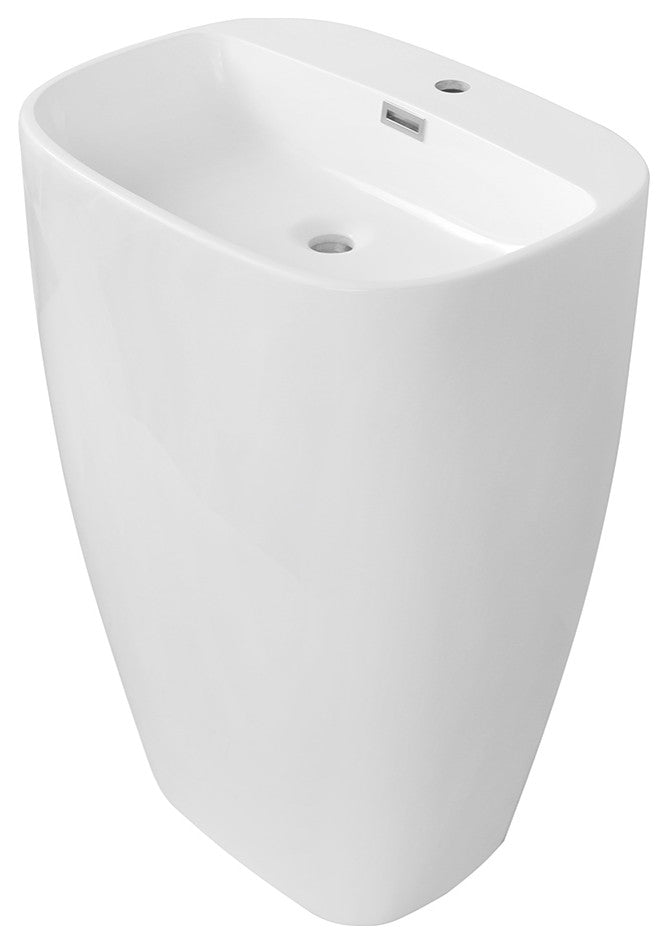 24" Streamline K-1680-24 Solid Surface Resin Freestanding Basin