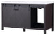 Marsyas 60" Brown Double Vintage Bathroom Vanity Cabinet Quartz Top Square Sinks