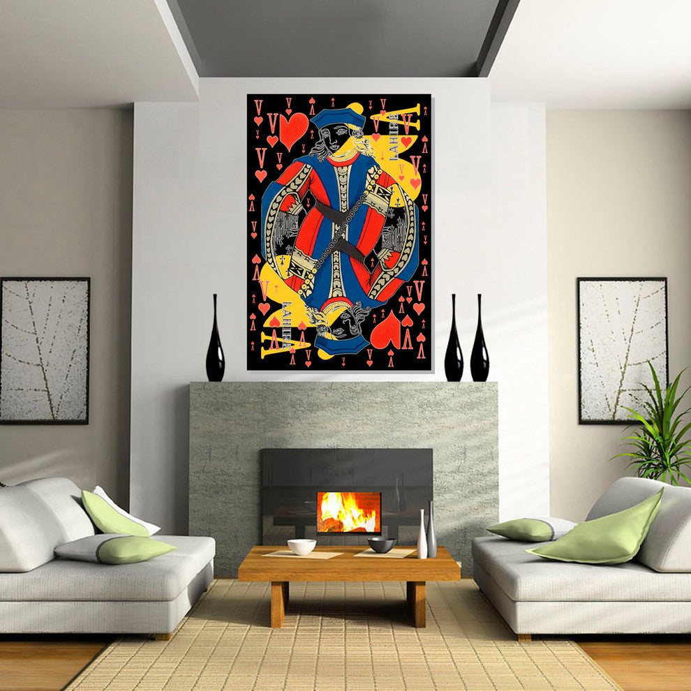 French Playing Card, Lahire, Valet De Coeur, Jack of Hearts, Pop Art