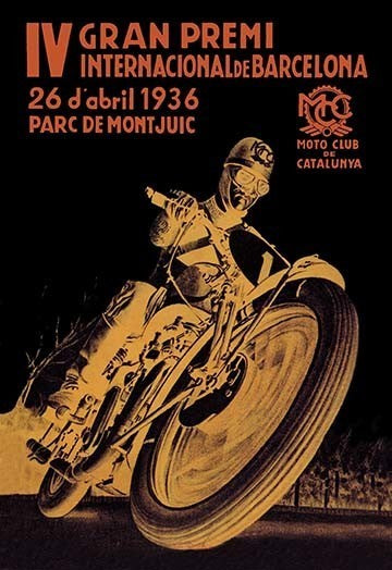 4Th International Barcelona Grand Prix- Fine Art Giclee Print 24" x 36"