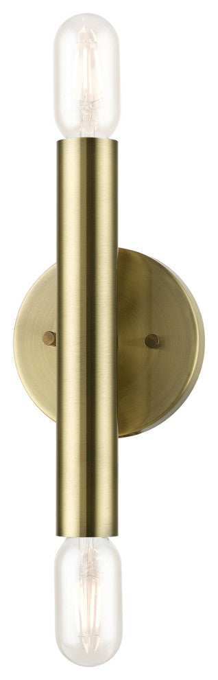 Livex Lighting Antique Brass ADA 2-Llght Wall Sconce