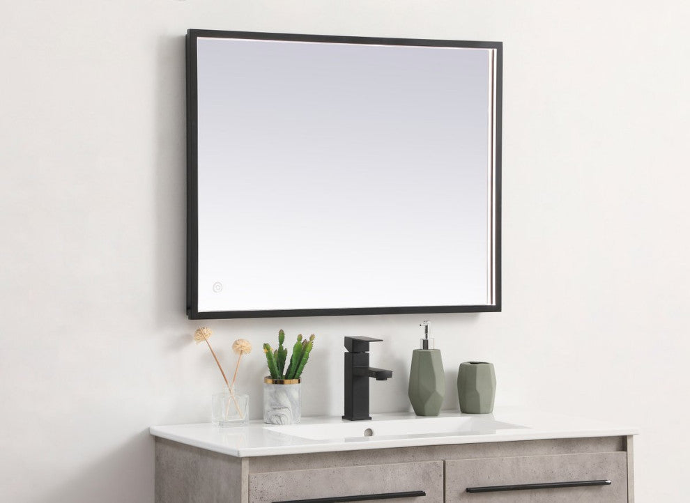 Modern Black Led Mirror