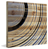 "Side Section" Painting Print on Natural Pine Wood