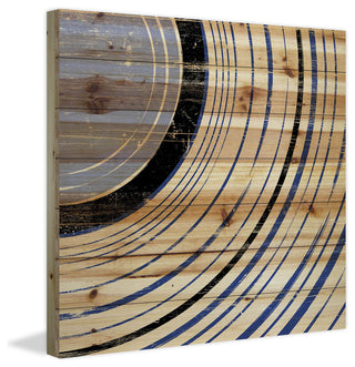 "Side Section" Painting Print on Natural Pine Wood