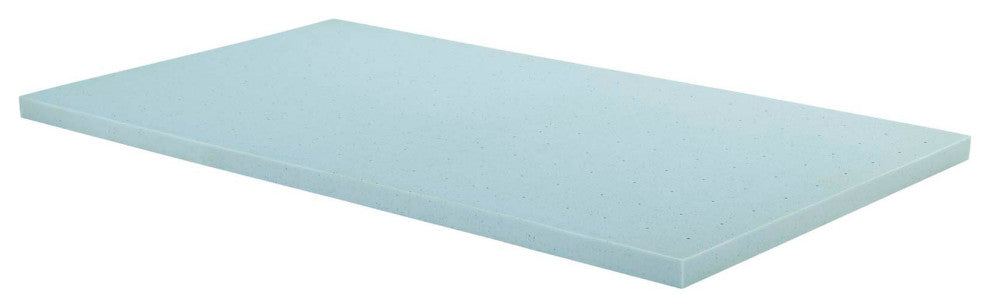 Modway Relax Twin 2" Gel Memory Foam Mattress Topper