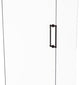 Contemporary 12" Back to Back Shower Door Pull, Venetian Bronze