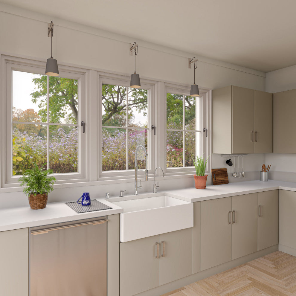Polished Chrome Commercial Spring Kitchen Faucet