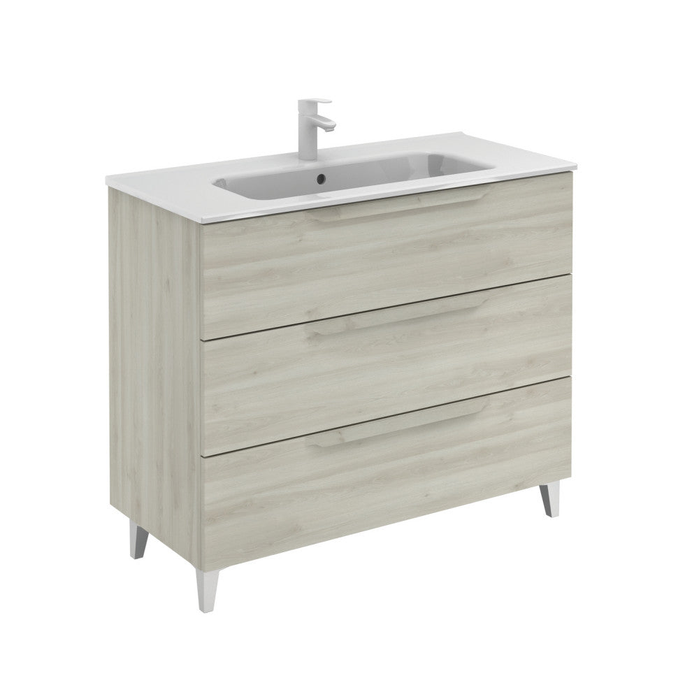 UNIT 40" URBAN 3DR Nature White With Ceramic Top