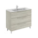 UNIT 40" URBAN 3DR Nature White With Ceramic Top