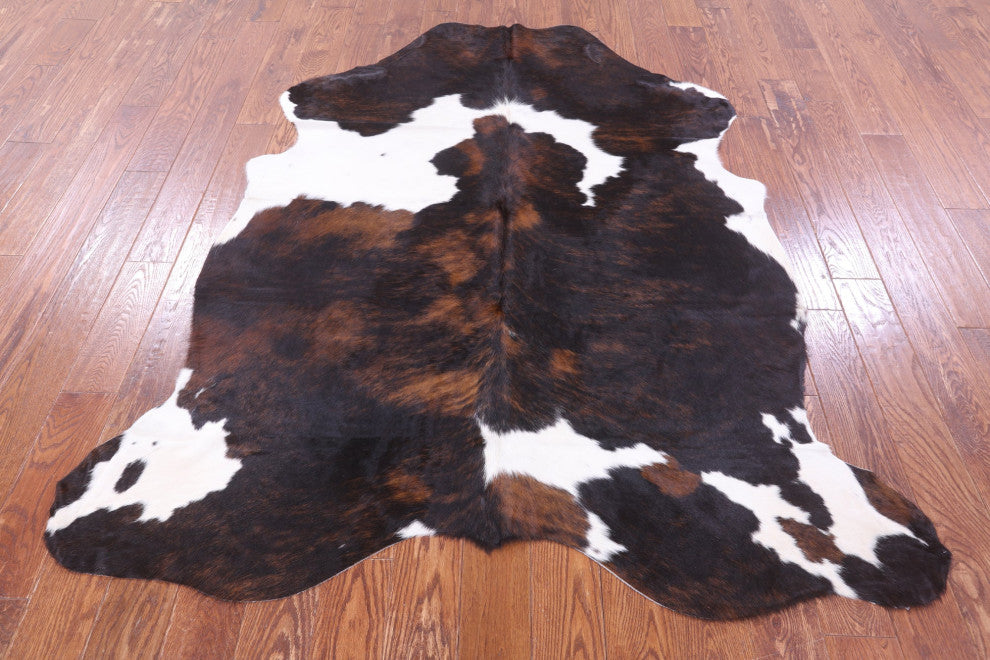 Tricolor Natural Cowhide Rug 6' 7" X 5' 9" C2210