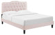 Amber Full Platform Bed, Pink