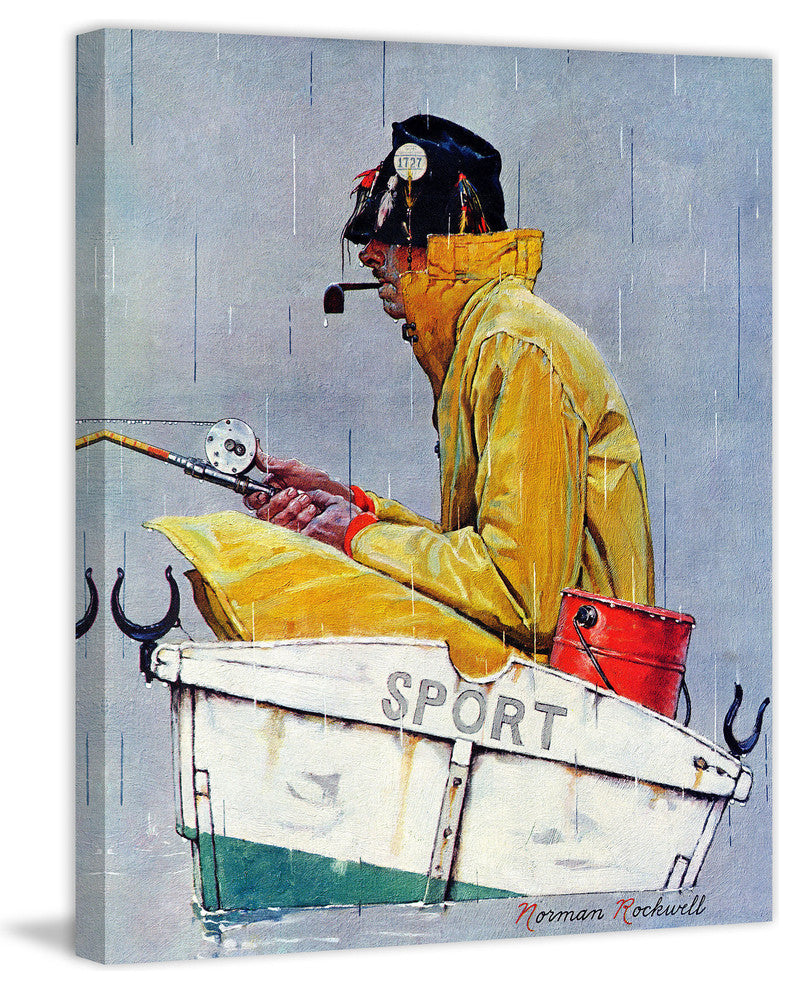 "Sport Saturday Evening Post" Print on Canvas by Norman Rockwell
