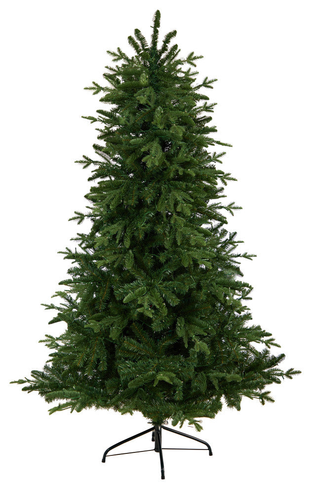 6' Montreal Spruce Artificial Christmas Tree With 450 Warm White LED Lights