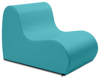 Midtown Foam Classroom Chair, Medium Size - Premium Vinyl - Turquoise