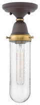 Hinkley Academy Foyer Beaker Glass Flush Mount, Oil Rubbed Bronze