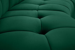 Limitless Velvet Upholstered 14-Piece Modular Sectional, Green