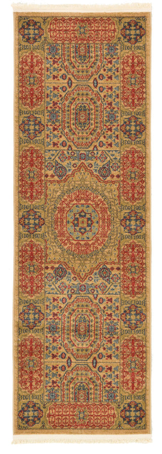 Unique Loom Beige Hamilton Palace 2' 0 x 6' 0 Runner Rug