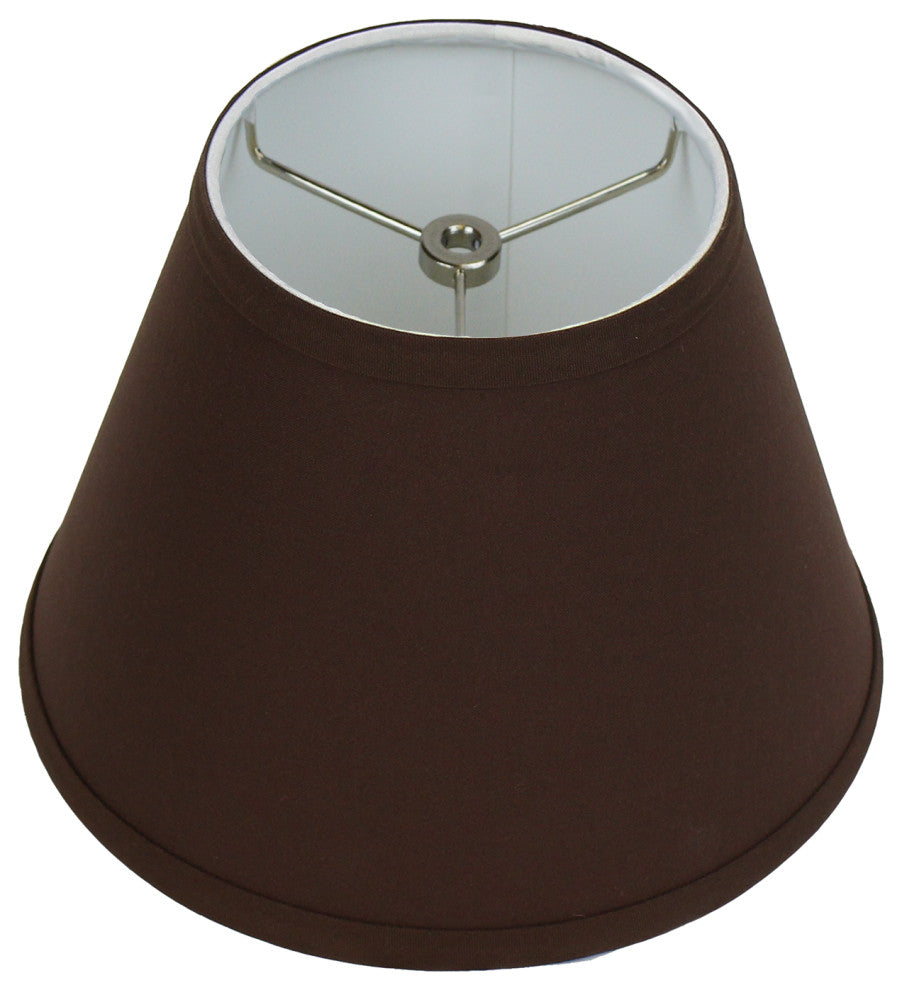 Fenchel Shades 6"x10"x8" Spider Attachment Empire Lamp Shade, Linen Coffee