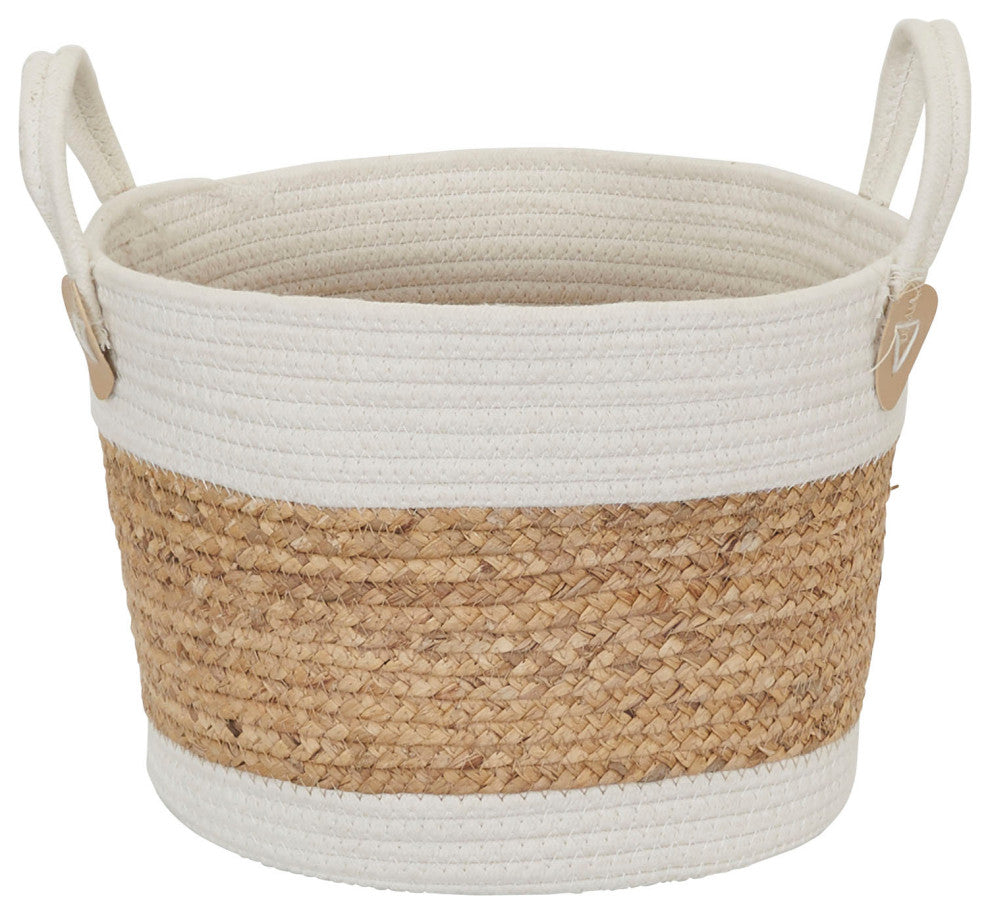 Corn and Hyacinth Wicker Basket