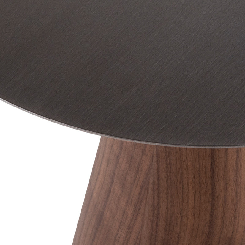 Iris Graphite Metal Side Table, HGNA553