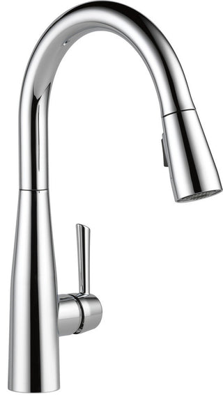 Delta Essa Single Handle Pull-Down Kitchen Faucet, Chrome, 9113-DST