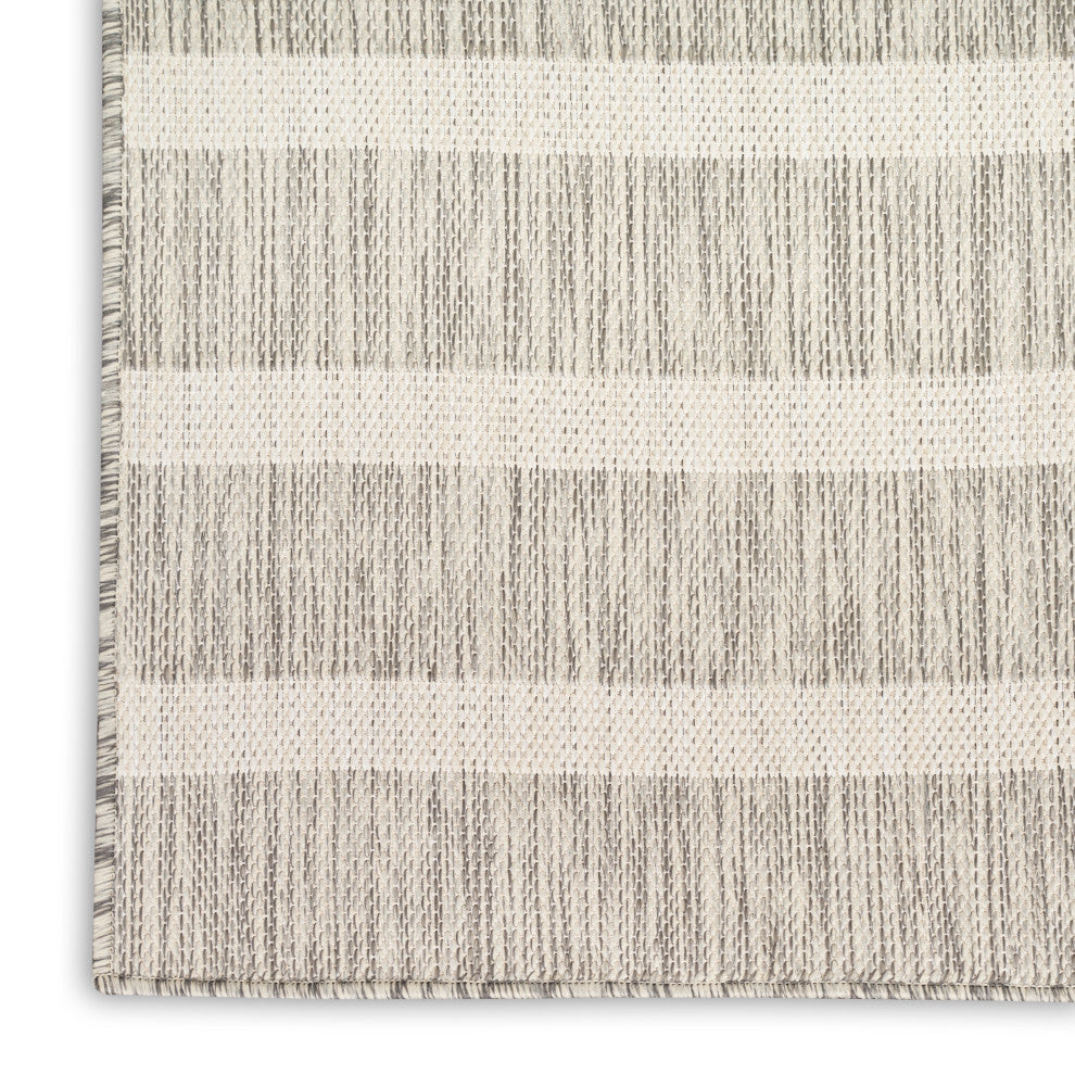 Nourison Positano 8' x 10' Grey Ivory Modern Rug