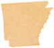 State Shaped Cutting Boards, Amber Bamboo, Arkansas