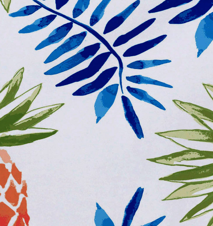 Pineapple and Spike, Geometric Print Placemat, Blue