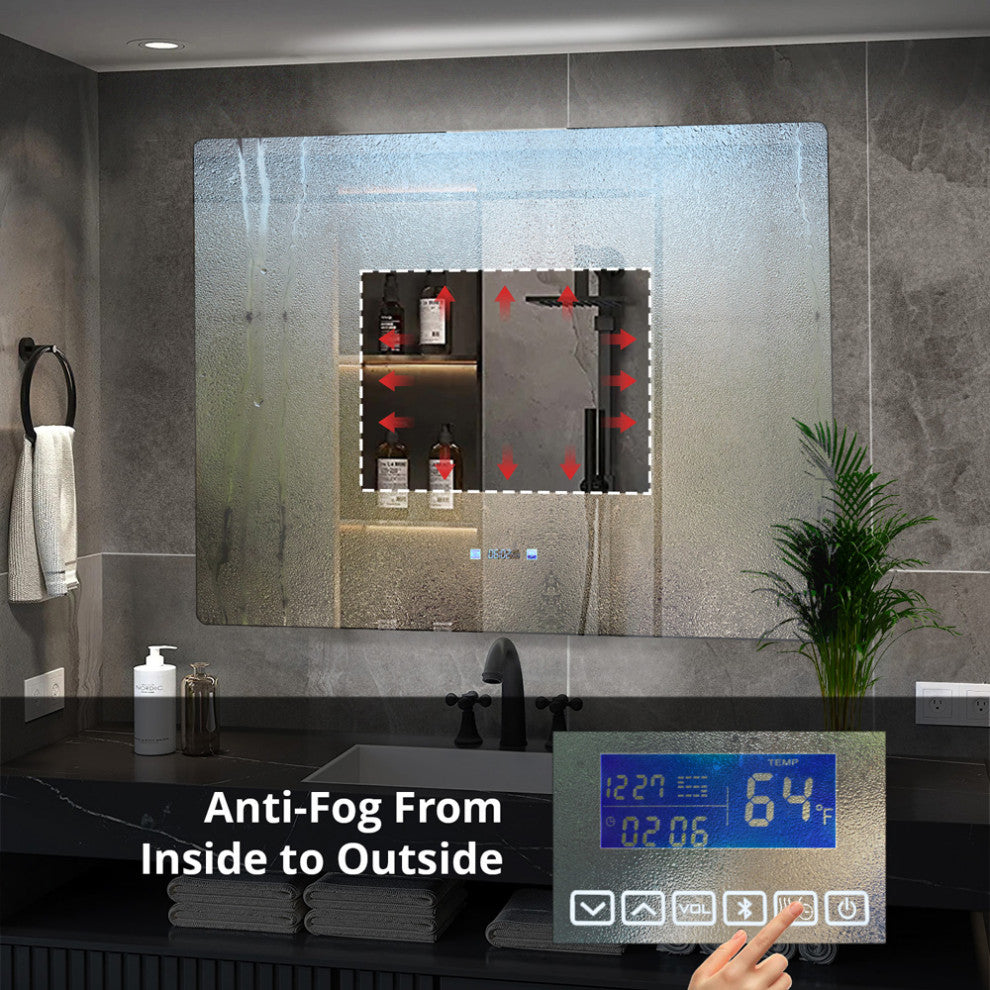 Lugano LED Mirror, Defogger, 42 Inch