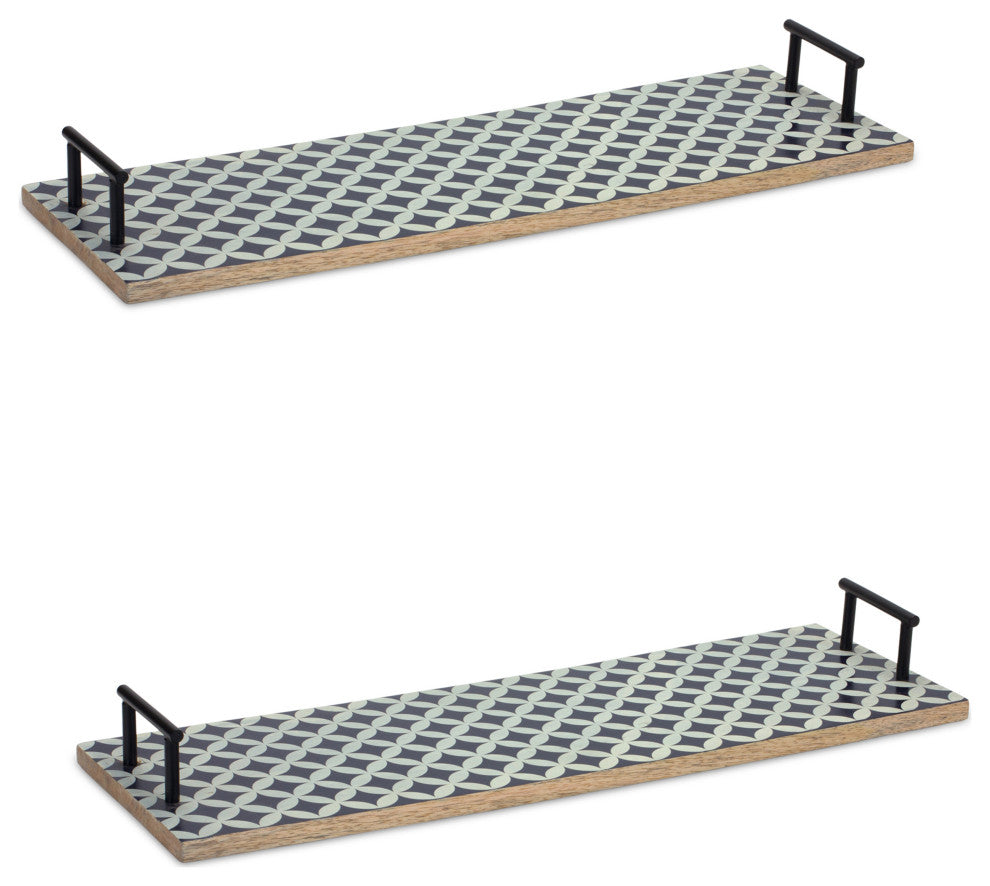 Mango Wood Tray, 2-Piece Set