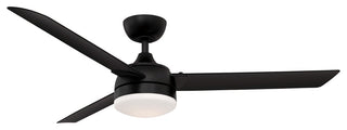 Xeno Wet 56" Fan, Black With Black Blades and LED