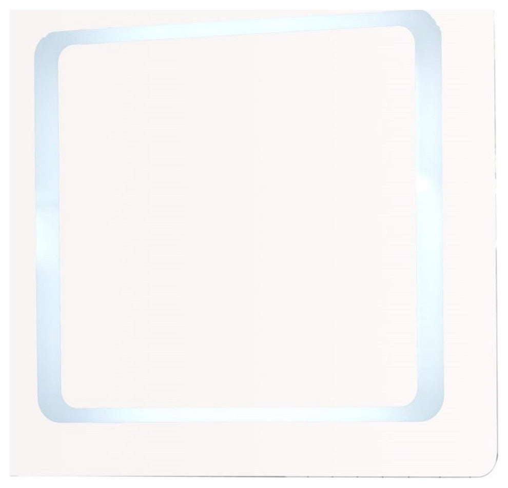 30" Rectangular Led Bordered Illuminated Mirror With Bluetooth Speakers
