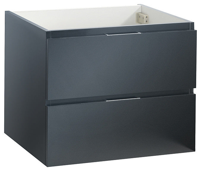 Valencia Wall Hung Bathroom Cabinet, Dark Slate Gray, 24"
