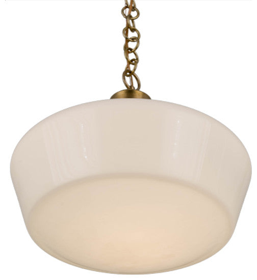 16W Revival Schoolhouse W/Traditional Globe Pendant