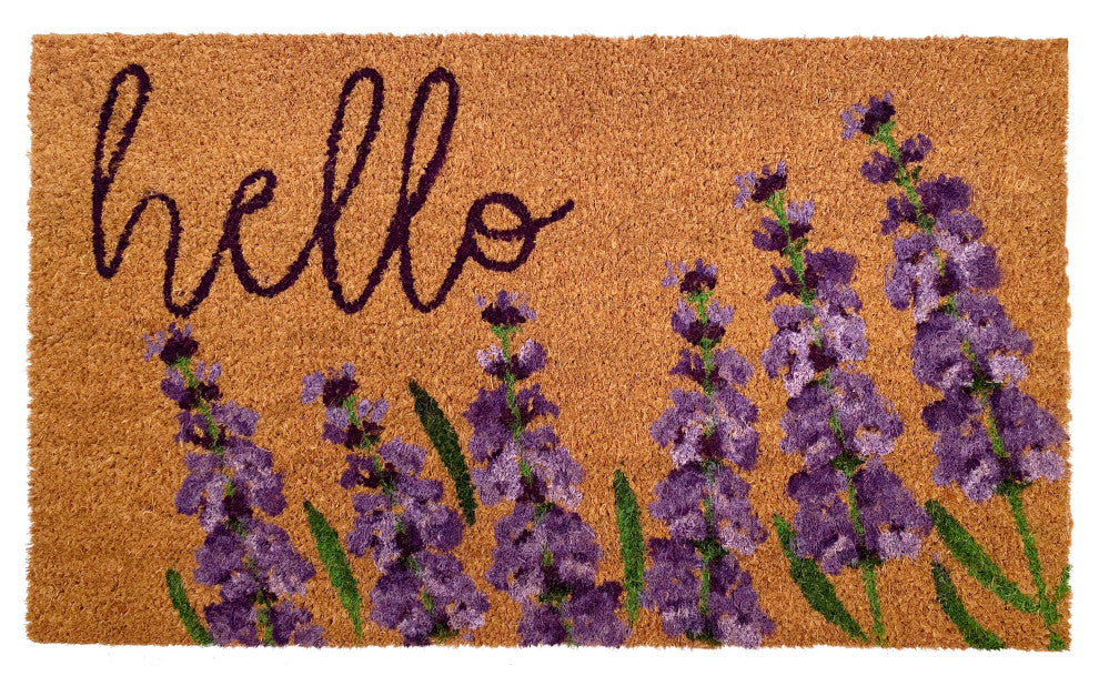 Calloway Mills Lavender Hello Doormat