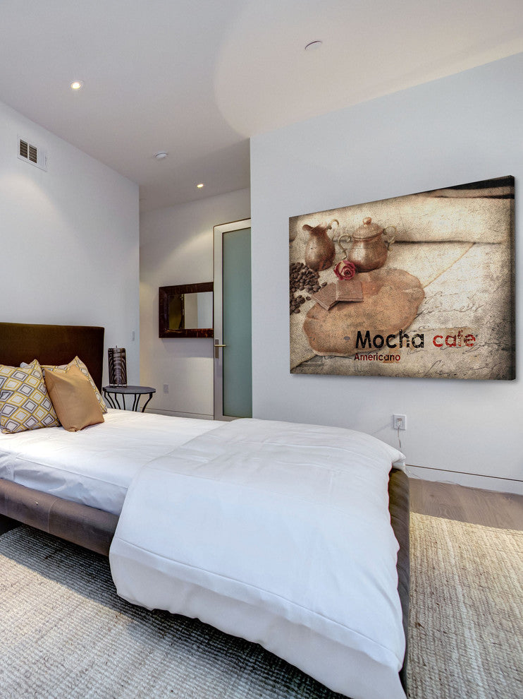 "Mocha Cafe" Painting Print on Canvas by Irena Orlov