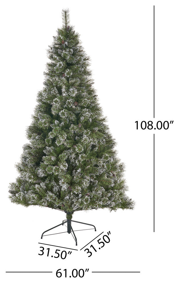 9' Mixed Spruce Artificial Christmas Tree, Unlit