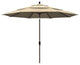 11' Bronze Auto-Tilt Crank Lift Aluminum Umbrella, Sunbrella, Heather Beige