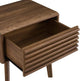 Mid-Century Modern End Table or Nightstand in Walnut