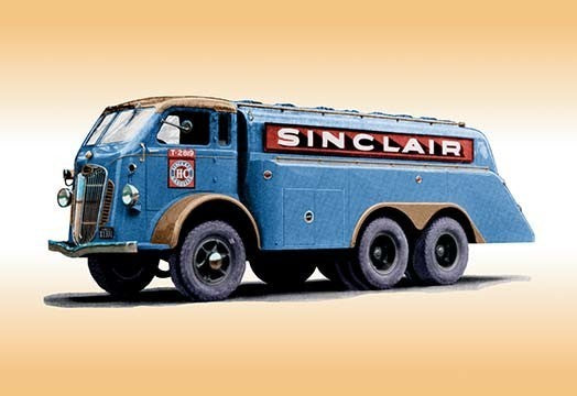 Sinclair Truck- Gallery Wrapped Canvas Art 28" x 42"