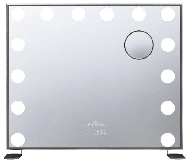 Hollywood Tri Tone Plus Makeup Mirror, Black