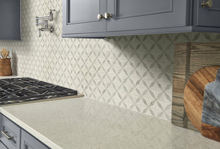Bianco Starlite Polished Marble Mosaic, 10 Sheets