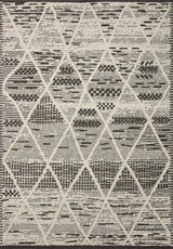 Loloi II Fabian Charcoal/Ivory 2'7"x4' Accent Rug