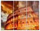 "Colosseum in Rome Landscape" Metal Wall Art, 3 Panels, 36"x28"