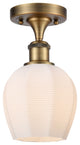 Innovations 516-1C-BB-G461-6-LED 1 LightSemi-Flush Mount, Brushed Brass