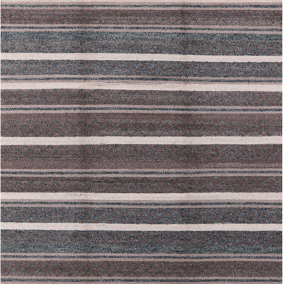 Ahgly Company Indoor Square Mid-Century Modern Area Rugs, 5' Square