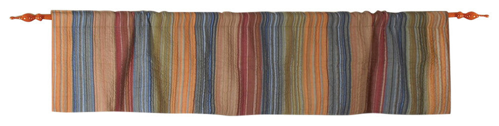 Greenland Home Katy Window Valance, Quilted