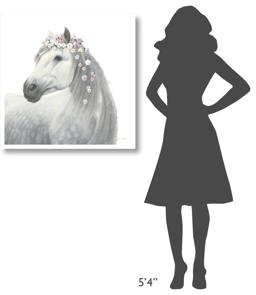 "Spirit Stallion II Square" Digital Paper Print by James Wiens, 32"x32"