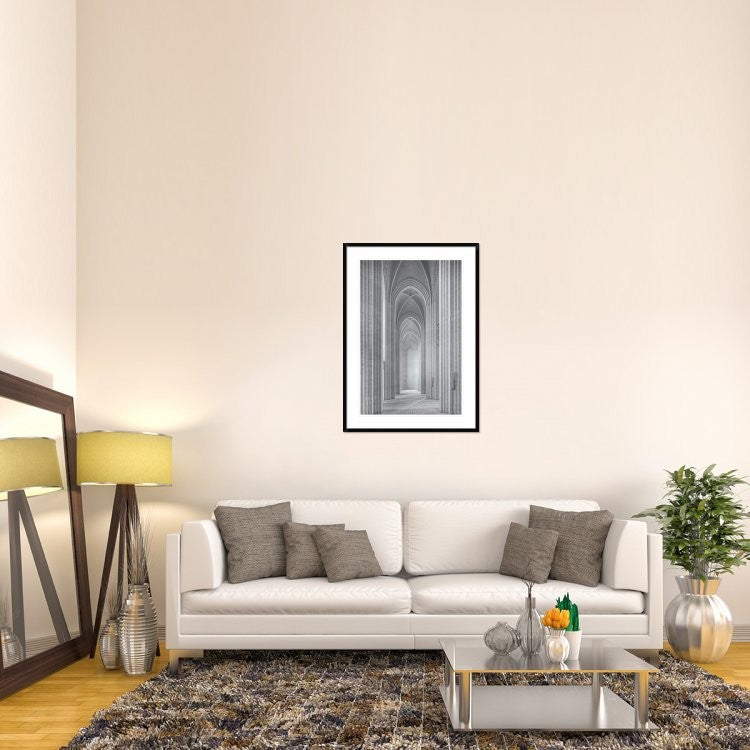 "Grundtvigs Kirke" Framed Digital Print by Martin Fleckenstein, 32x44"