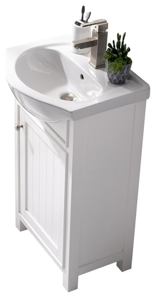 Marian Transitional White 20" Single Sink Vanity